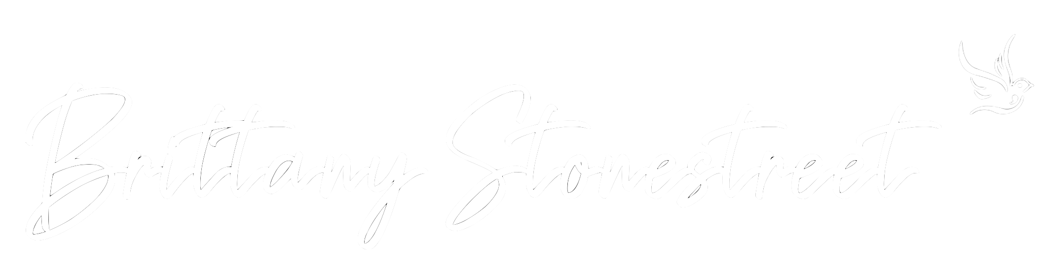 Brittany Stonestreet signature with dove logo